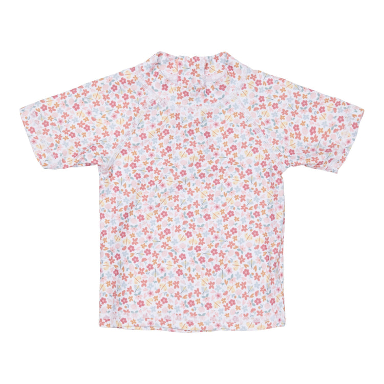 LITTLE DUTCH. Μπλουζάκι κοντομάνικο με προστασία UV Summer Flowers