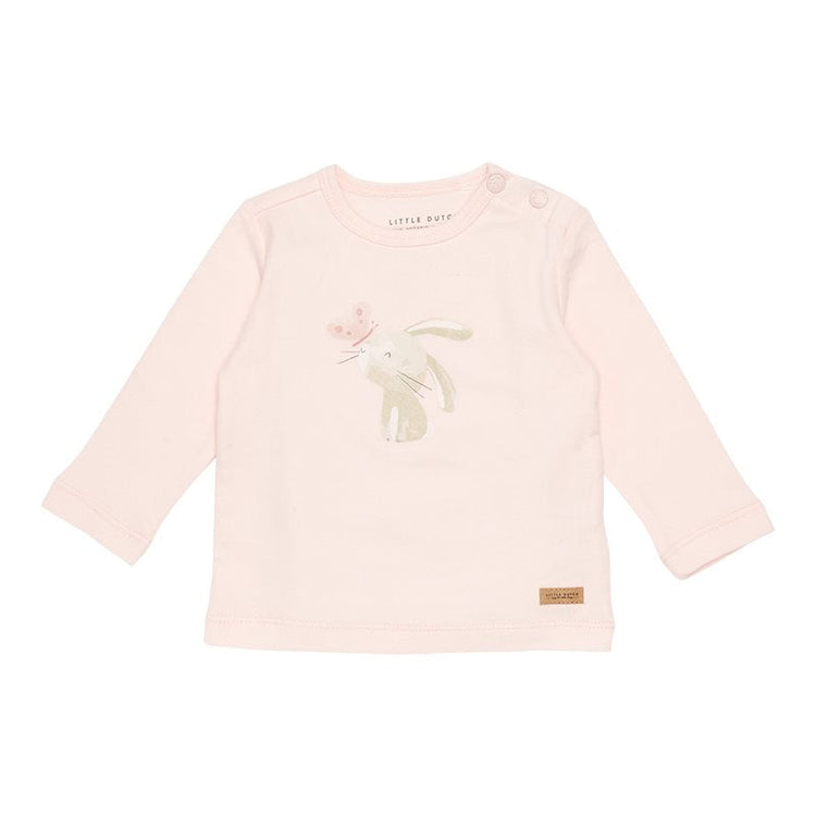 LITTLE DUTCH. T-shirt long sleeves Bunny Butterfly Pink