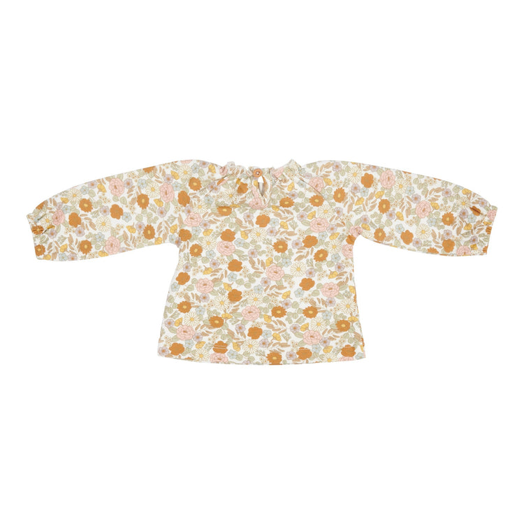 LITTLE DUTCH. T-shirt with sleeves with ruffles Vintage Little Flowers