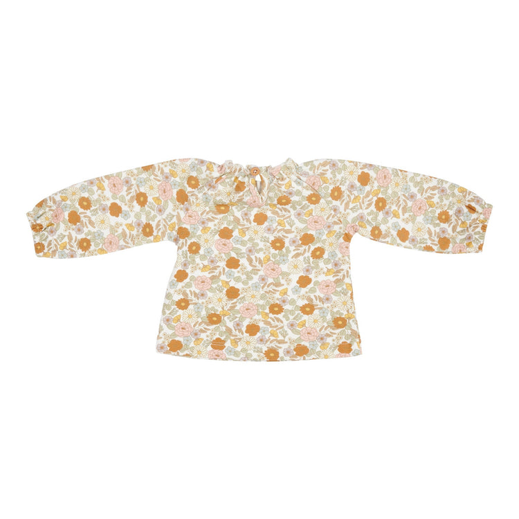 LITTLE DUTCH. T-shirt with sleeves with ruffles Vintage Little Flowers - 50/56