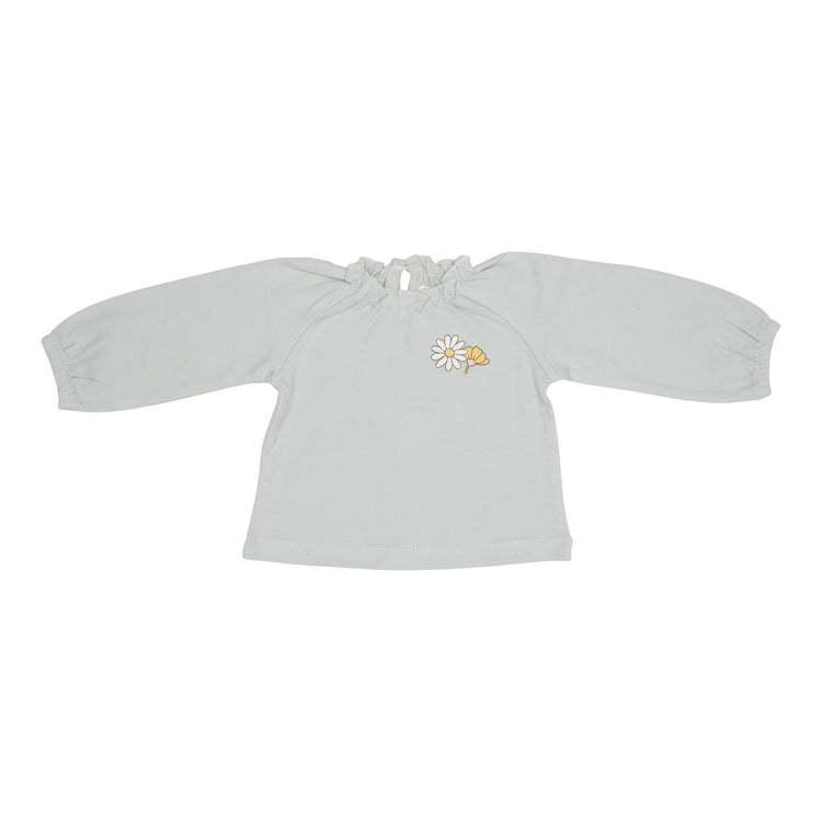 LITTLE DUTCH. T-shirt long sleeves with embroidery Green