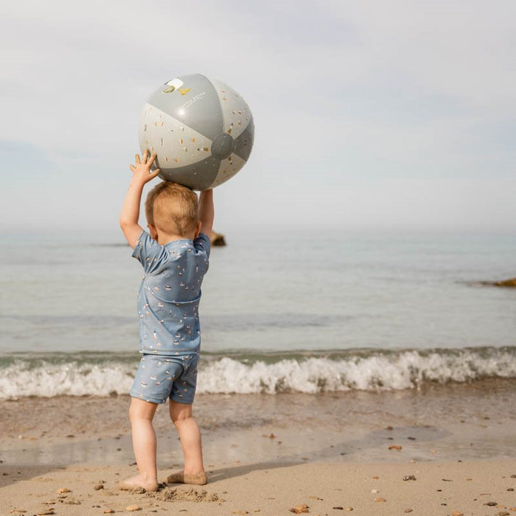 LITTLE DUTCH. Μπλουζάκι κοντομάνικο με προστασία UV Sailors Bay Dark Blue - Νο 62/68