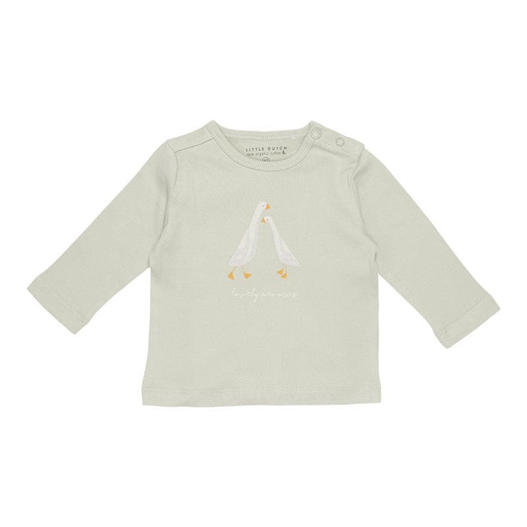 LITTLE DUTCH. T-shirt long sleeves Little Goose Lovely Memories Olive - 80