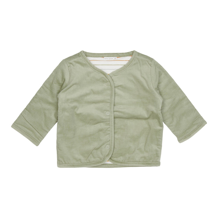 LITTLE DUTCH. Reversible jacket Vintage Sunny Stripes/Green