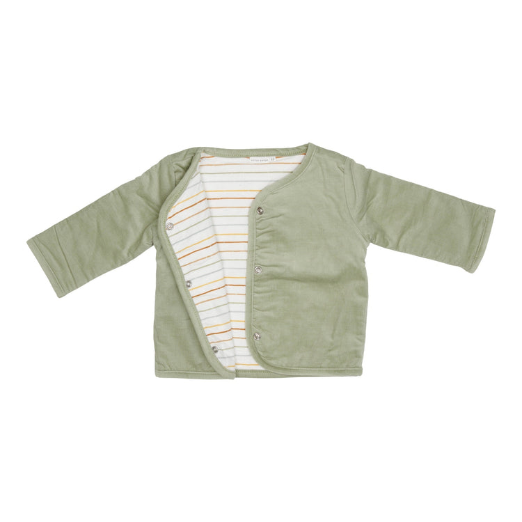 LITTLE DUTCH. Reversible jacket Vintage Sunny Stripes/Green - 74