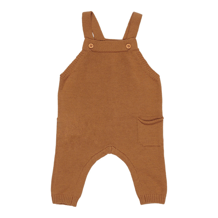 LITTLE DUTCH. Knitted dungarees Almond