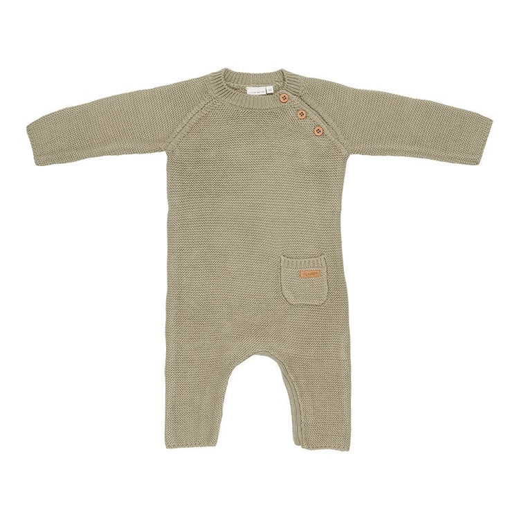 LITTLE DUTCH. Knitted one-piece suit Olive - 62