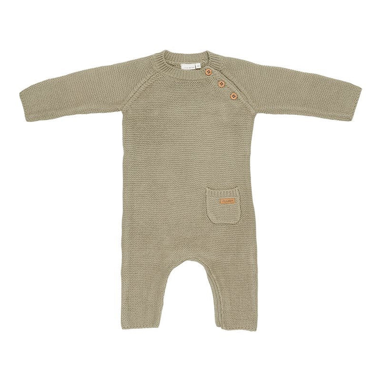 LITTLE DUTCH. Knitted one-piece suit Olive - 68