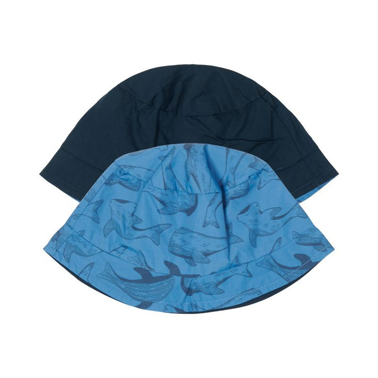 LITTLE DUTCH. Παιδικό καπέλο ήλιου διπλής όψης Sea Life / Blue