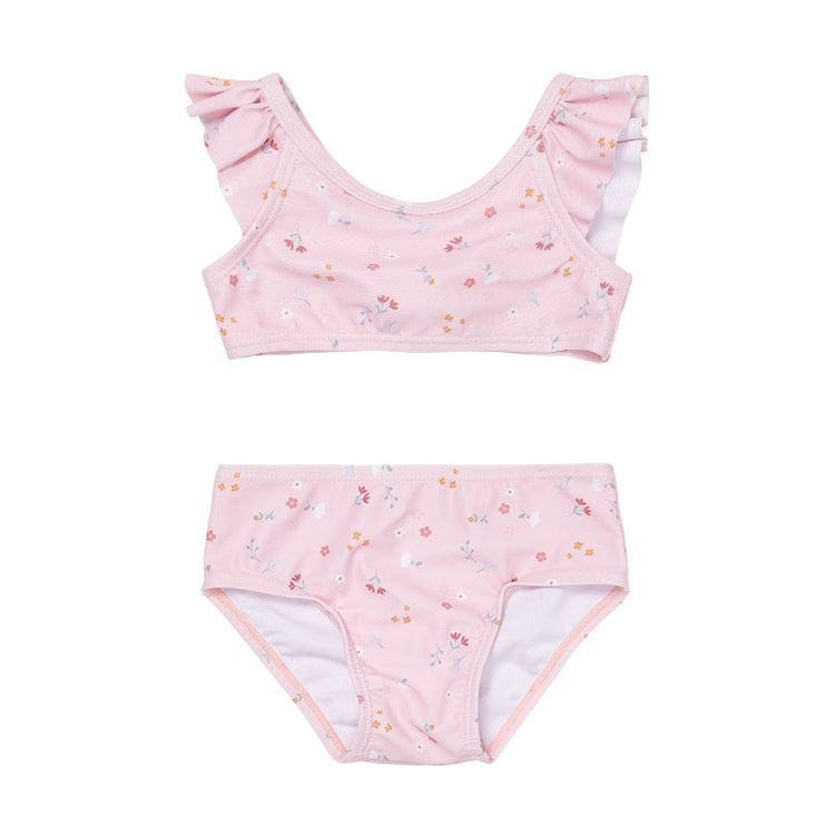 LITTLE DUTCH. Flounce bikini set Little Pink Flowers - 62/68