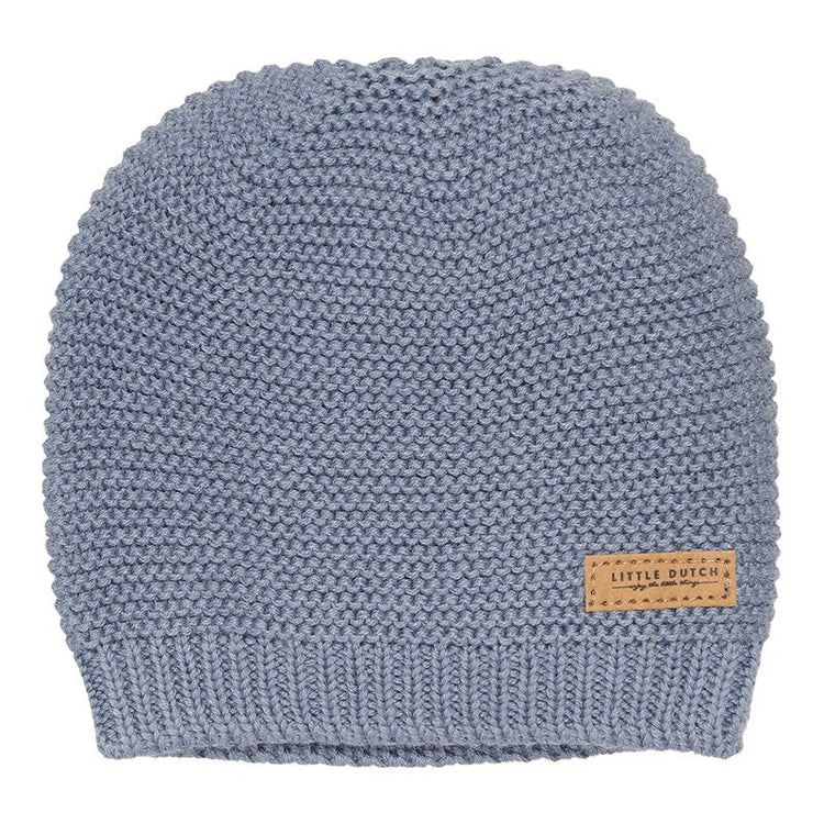 LITTLE DUTCH. Knitted baby cap Blue - Size 1