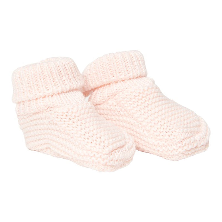 LITTLE DUTCH. Knitted baby booties Pink - size 1