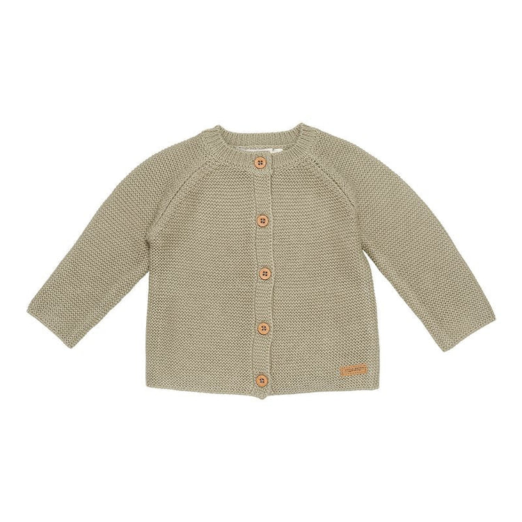 LITTLE DUTCH. Knitted cardigan Olive - 50/56