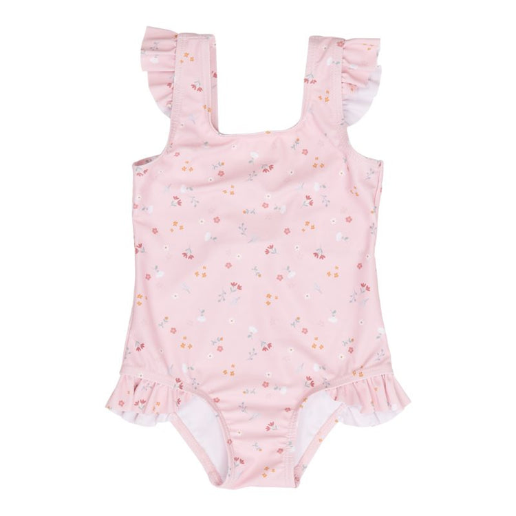 LITTLE DUTCH. Bathsuit ruffles Little Pink Flowers - 62/68