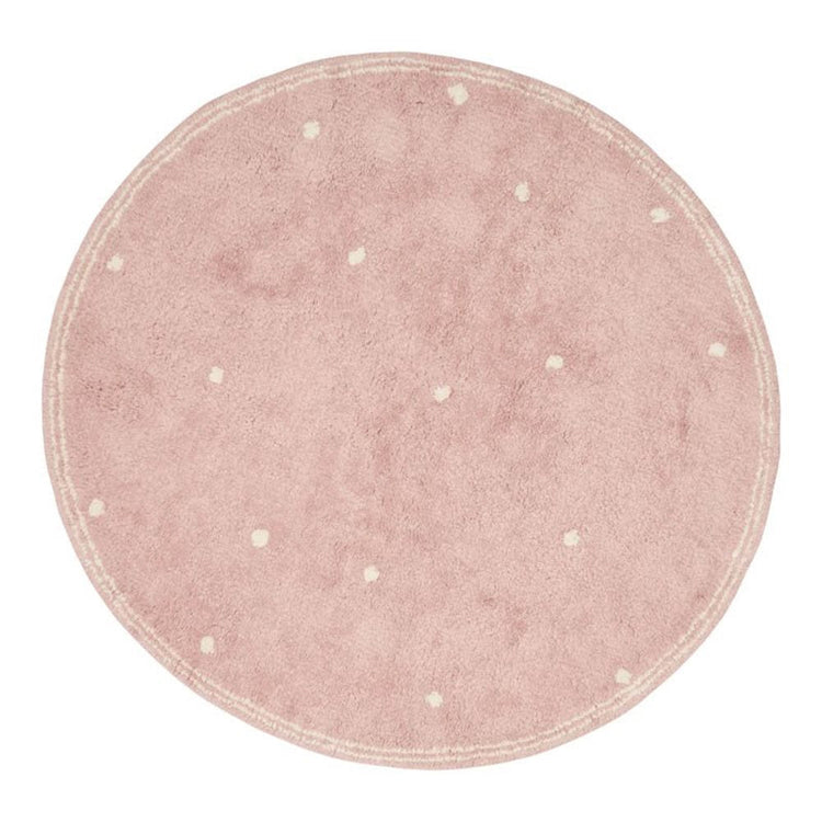 LITTLE DUTCH. Rug Pure Pink Dot - diameter 110 cm