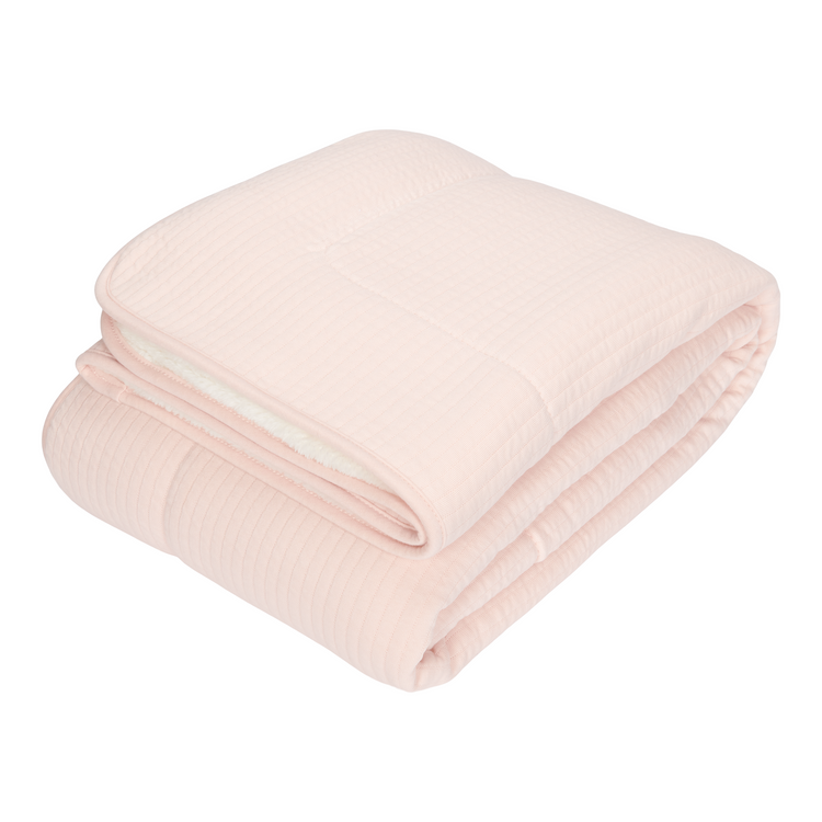 LITTLE DUTCH. Cot Blanket Pure Soft Pink 110 x 140
