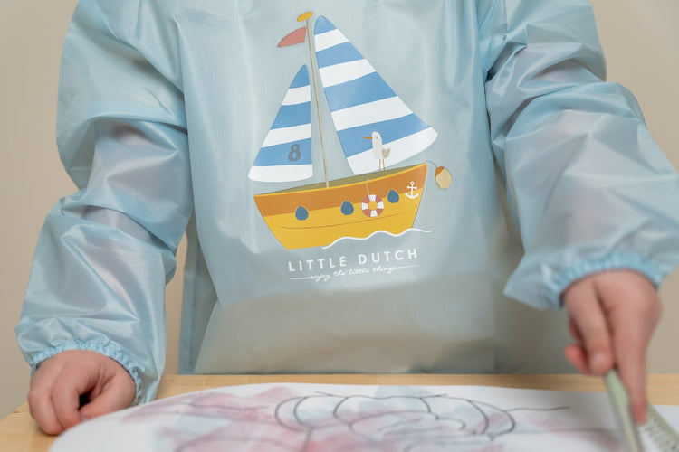 LITTLE DUTCH. Μπλουζάκι-Ποδιά ζωγραφικής Sailors Bay