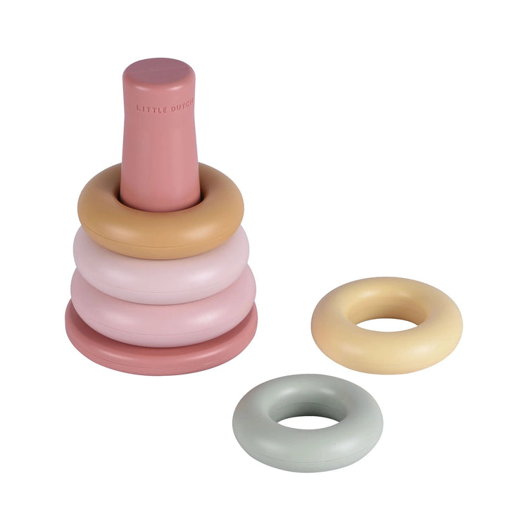 LITTLE DUTCH. Stacking Rings Pink