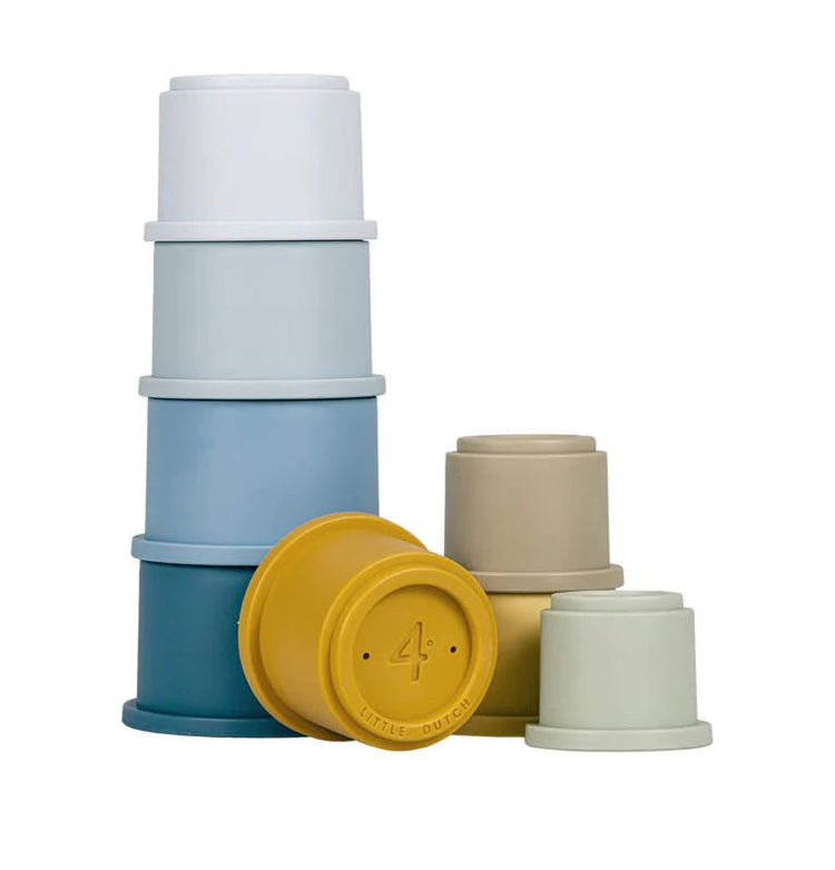 LITTLE DUTCH. Stacking Cups Blue