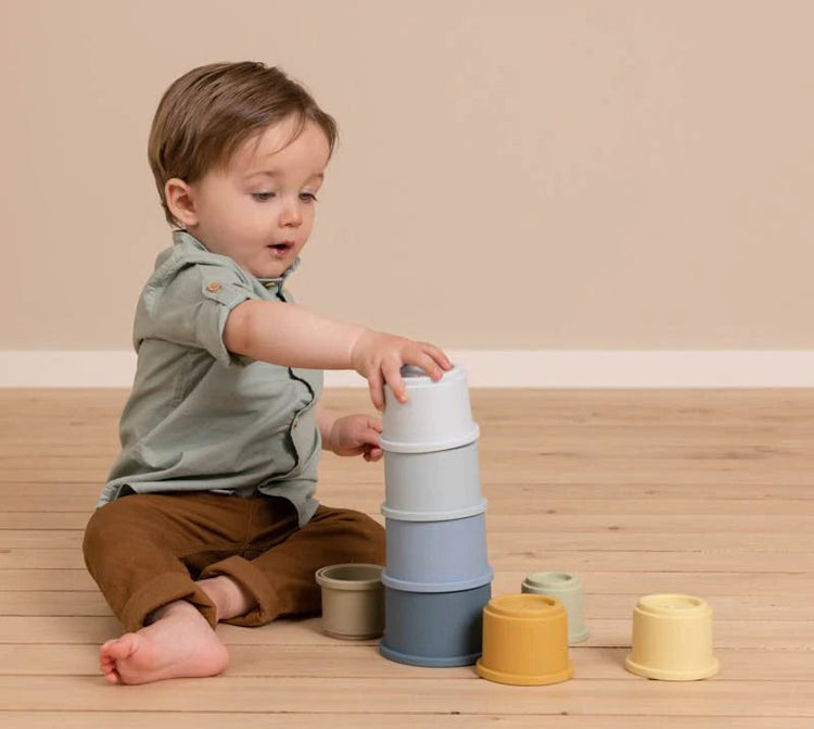 LITTLE DUTCH. Stacking Cups Blue