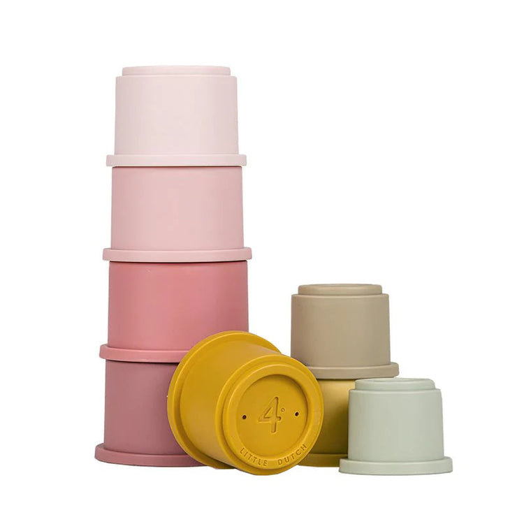 LITTLE DUTCH. Stacking Cups Pink
