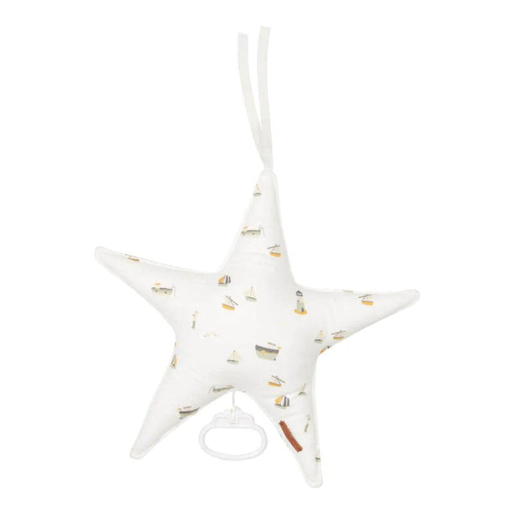 LITTLE DUTCH. Star-shaped music box Sailors Bay White