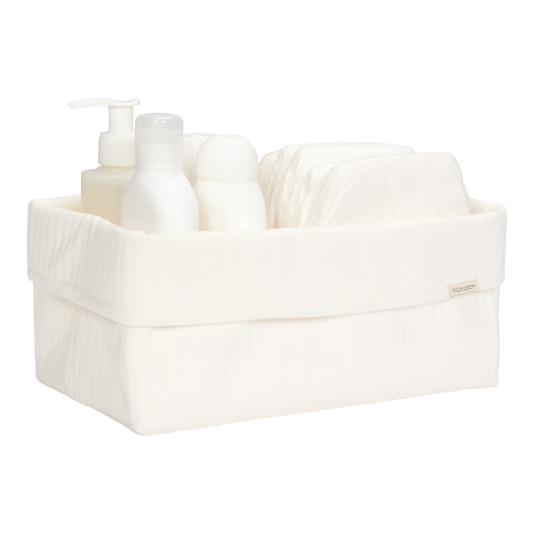 LITTLE DUTCH. Storage basket large Pure Soft White