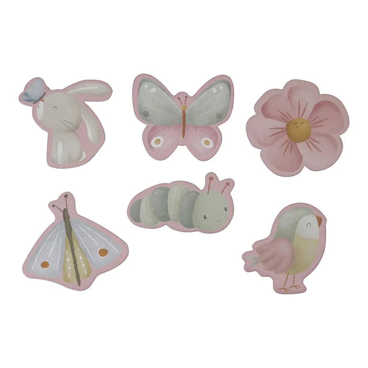 LITTLE DUTCH. 6 in 1 Puzzles Flowers & Butterflies FSC