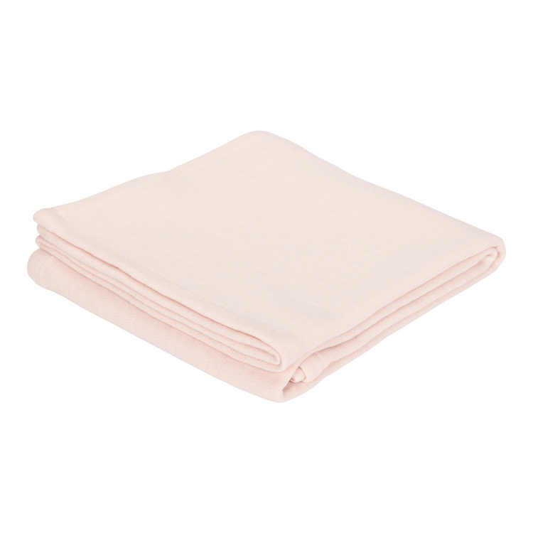 LITTLE DUTCH. Πανάκι αγκαλιάς - ύπνου Pure Soft Pink 120 x 120 εκ.