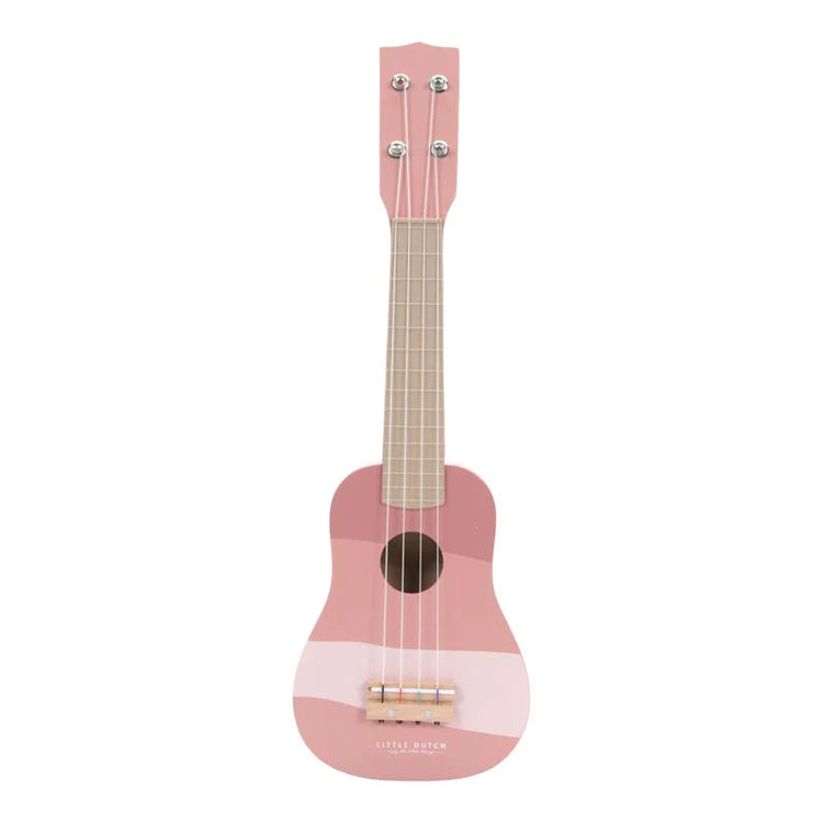 LITTLE DUTCH. Ξύλινη κιθάρα (ροζ).