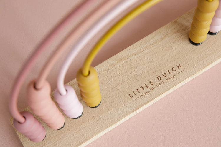 LITTLE DUTCH. Rainbow Abacus (pink)