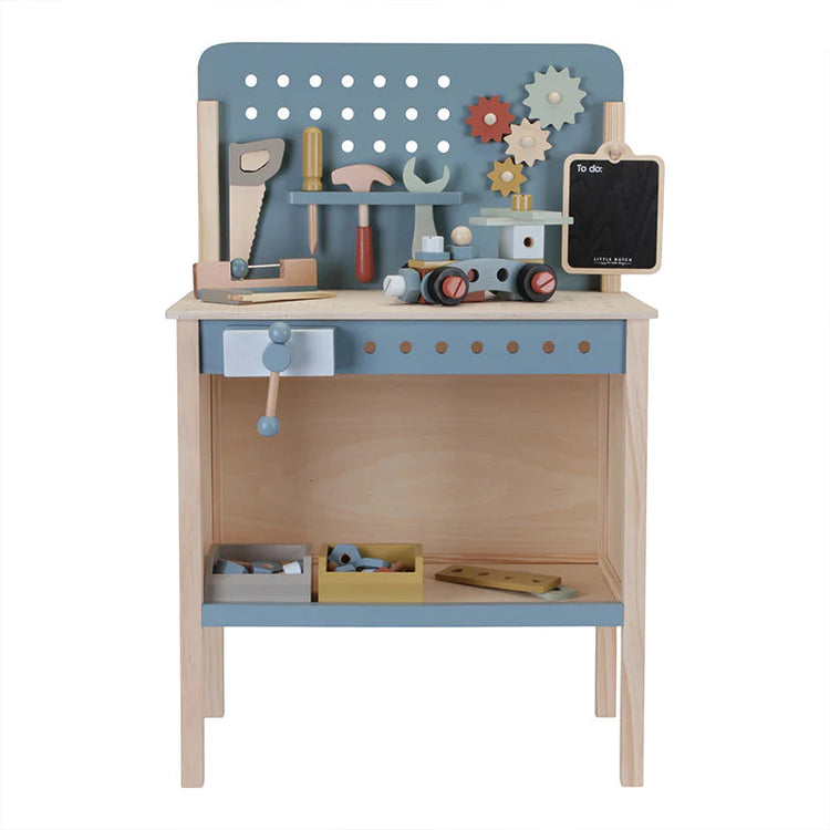Wooden toy workbench hotsell