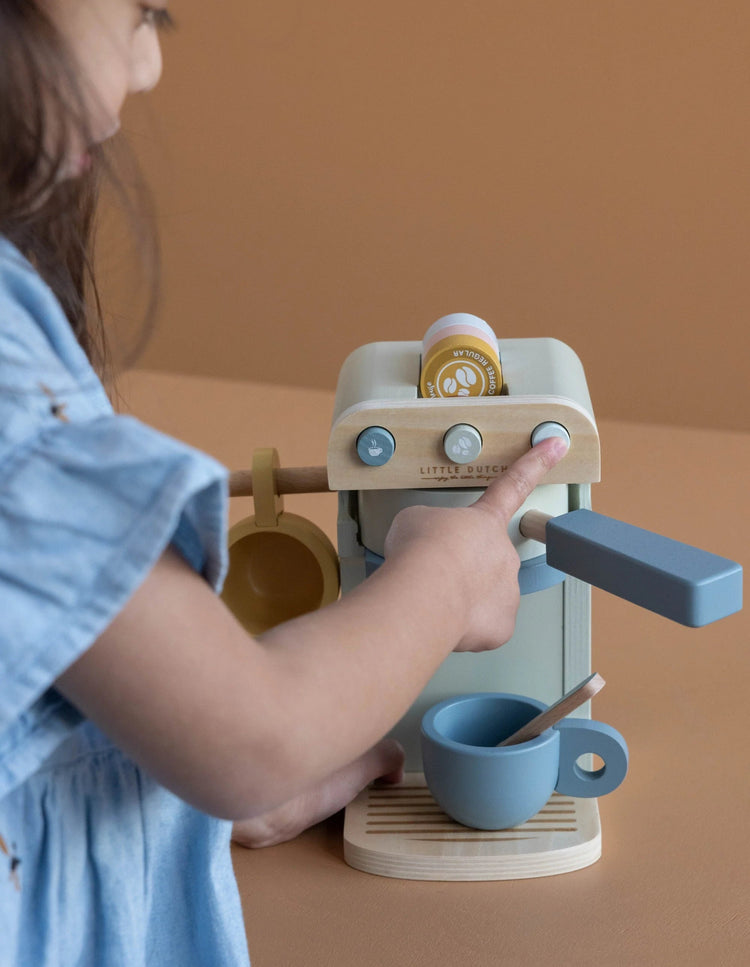 LITTLE DUTCH. Wooden coffee machine FSC Cozykids.gr