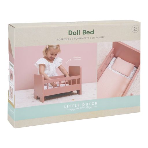 LITTLE DUTCH. Wooden Doll Bed FSC