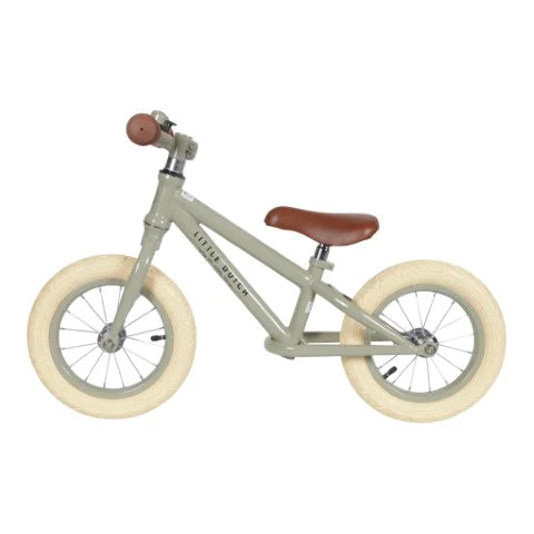LITTLE DUTCH. Μεταλλικό ποδήλατο ισορροπίας (πράσινο olive).
