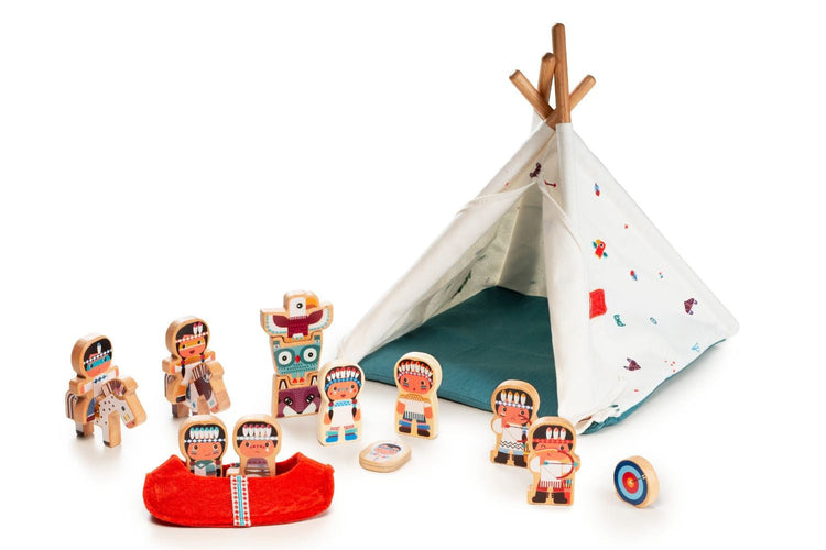 LILLIPUTIENS. The wigwam and the indians