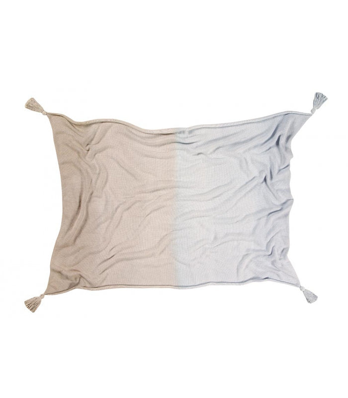 Lorena Canals. Baby Blanket Ombre Blue-Grey 100x120