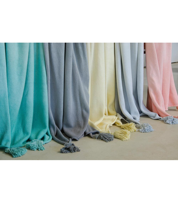 Lorena Canals. Baby Blanket Ombre Blue-Grey 100x120
