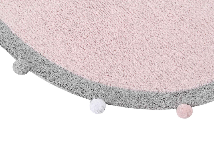 Lorena Canals. Washable Rug Bubbly Soft Pink - Grey 120