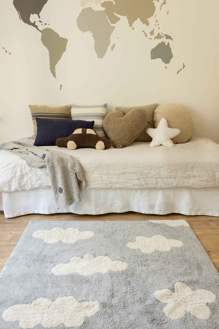 Lorena Canals. Washable Rug Clouds Grey