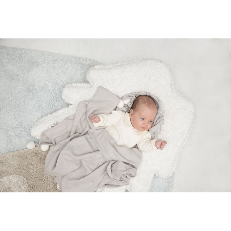 Lorena Canals. Washable Rug Puffy Wings with cushion (light blue) 120x160