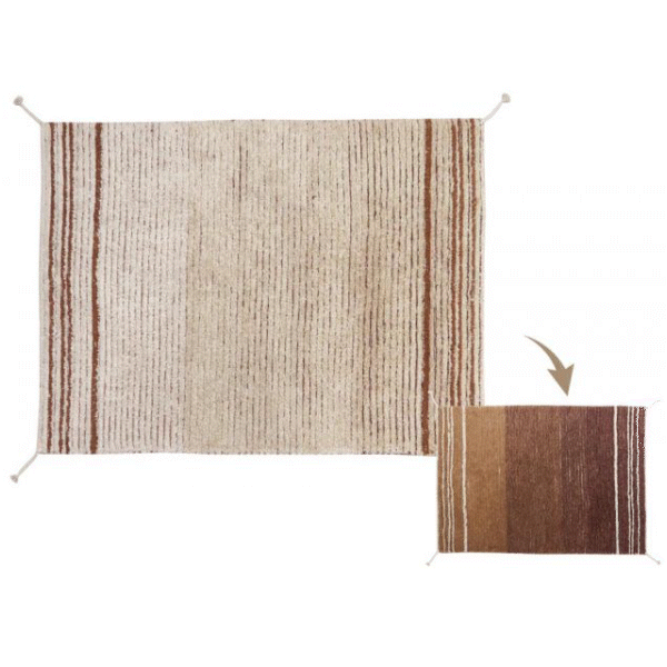 Lorena Canals. Washable Rug Reversible Twin Toffee 170x240 cm