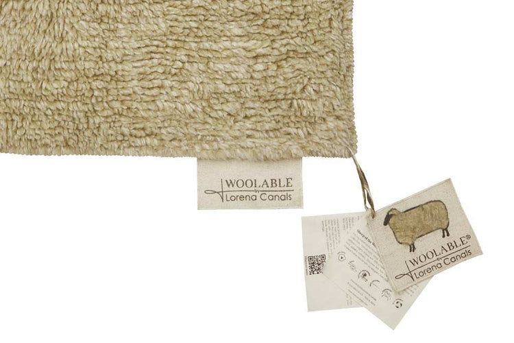 Lorena Canals. Χαλί δωματίου Woolable Tundra - Blended Sheep Beige 80 x 140 εκ.