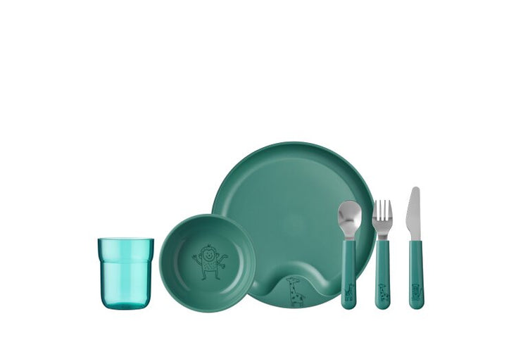 MEPAL. Set children's dinnerware mio 6 pcs - deep turquoise