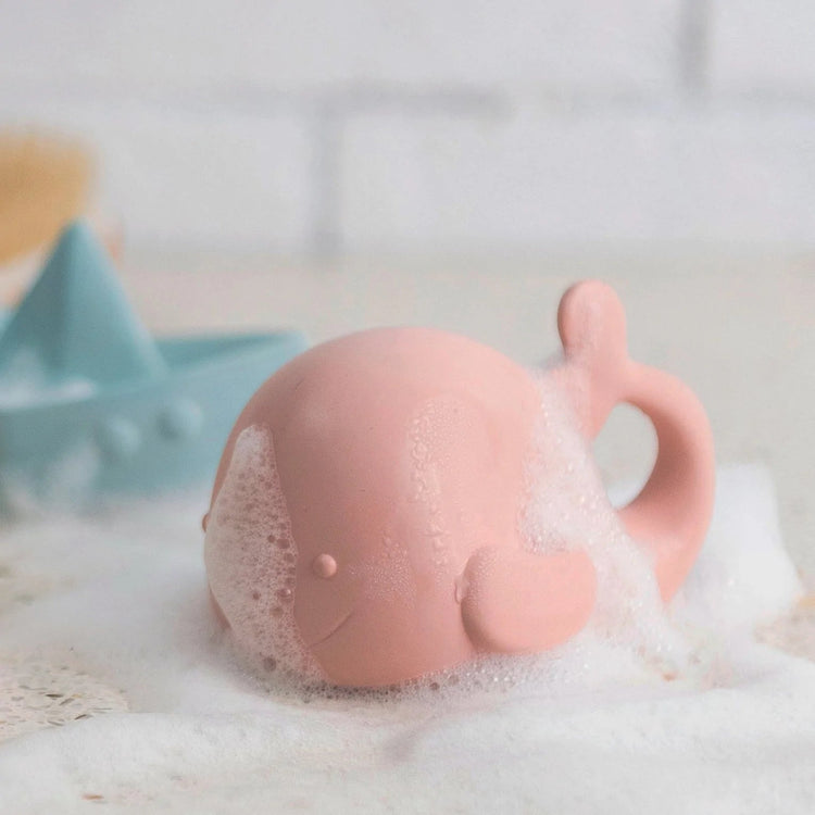 BATH. Παιχνίδι μπάνιου από φυσικό καουτσούκ Φαλαινάκι (ροζ)