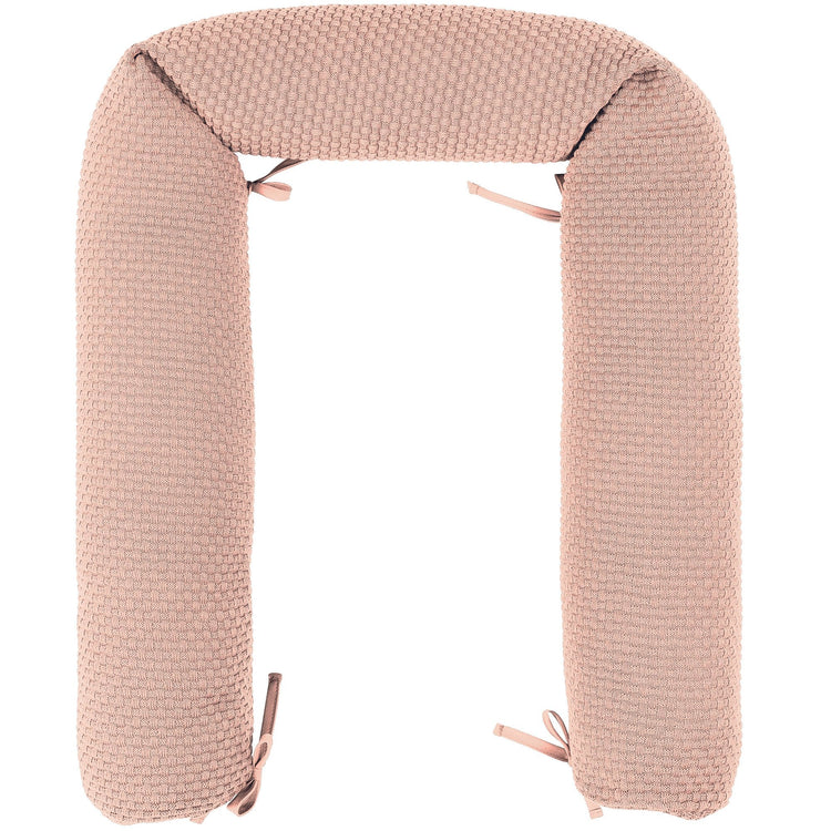 SUSIE & BONNIE. Προστατευτικό μαξιλάρι βρεφικού κρεβατιού πλεκτό (ροζ)