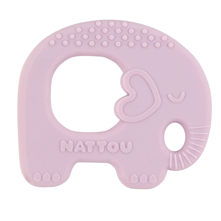 SILICON. Teether elephant - lilac
