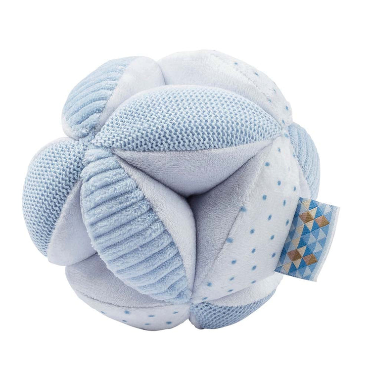 LAPIDOU. Cuddly ball with sounds (blue-light blue)
