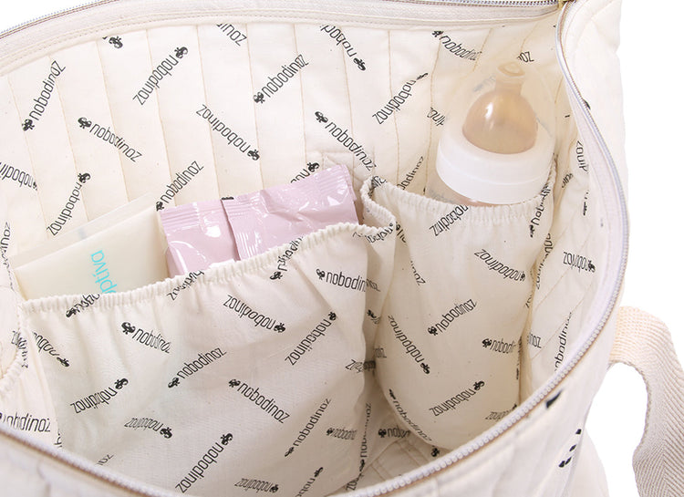 NEW ELEMENTS. Maternity bag Paris Gold stella/ Dream pink