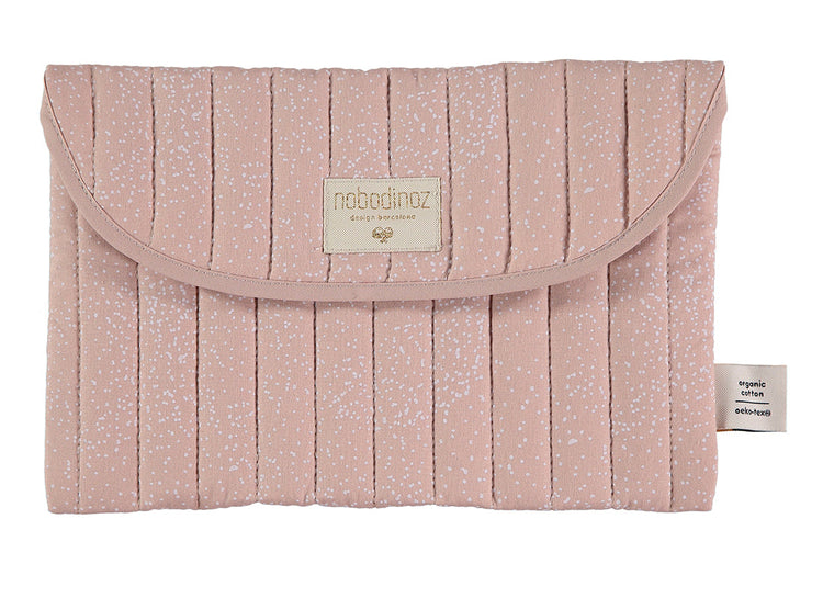 NEW ELEMENTS. Bagatelle pouch White bubble/ Misty pink